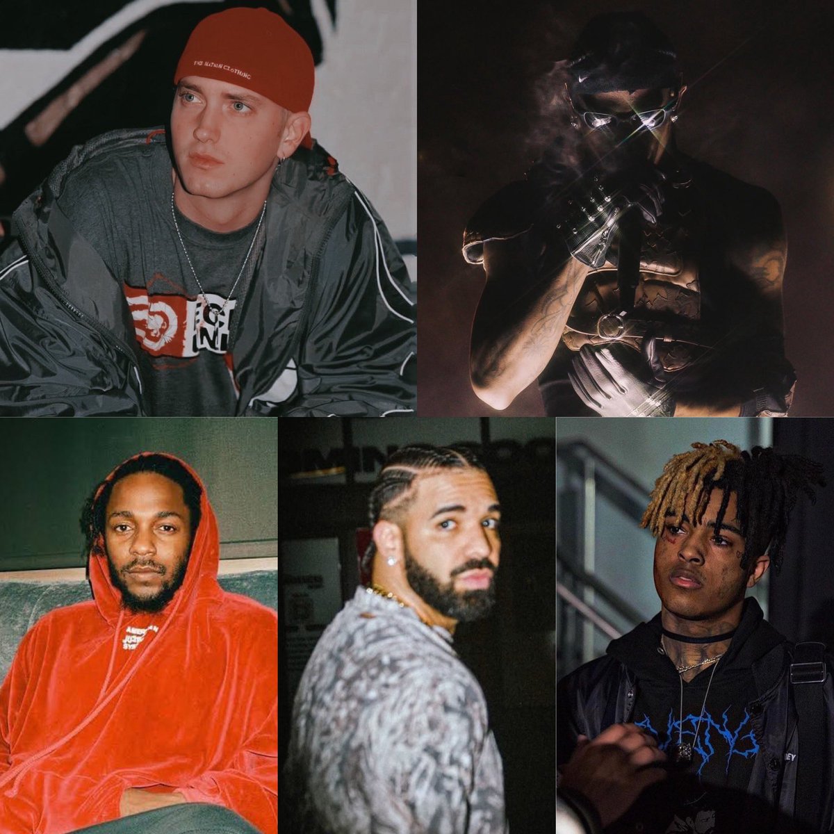 Rappers with the MOST songs over 2 BILLION streams on Spotify 🔥🤯

▫️5 — Eminem
▫️3 — Travis Scott
▫️3 — Kendrick Lamar
▫️3 — Drake
▫️3 — XXXTENTACION