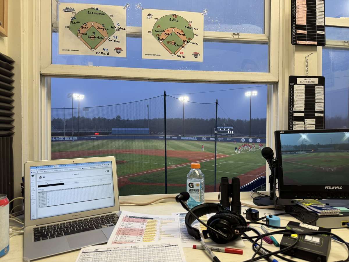 Bryan Stackpole (@bryanstackpole) on Twitter photo Saturday night under the lights as the <a href="/njithighlanders/">NJIT Highlanders ⚔️</a> face <a href="/MaineBaseball/">Maine Baseball</a> in the rubber match of the weekend.
On the call on <a href="/AmericaEast/">America East</a> TV at 7:30 pm Saturday night under the lights as the <a href="/njithighlanders/">NJIT Highlanders ⚔️</a> face <a href="/MaineBaseball/">Maine Baseball</a> in the rubber match of the weekend.
On the call on <a href="/AmericaEast/">America East</a> TV at 7:30 pm