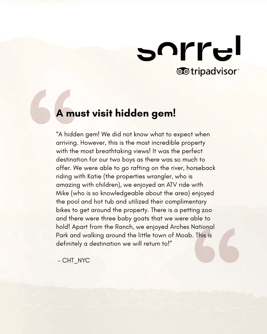 SorrelRanch's tweet photo. Experience the perfect blend of adventure and relaxation that keeps our visitors coming back for more – we can't wait to welcome you!

Create lasting memories by booking your stay at https://t.co/jhsIQsYW6U. https://t.co/ZTyrrrniYM