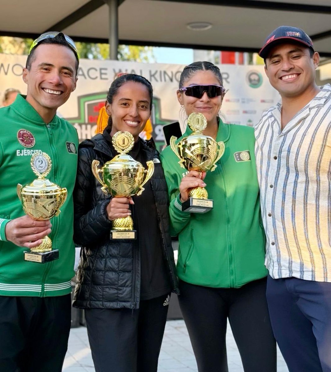 conadeoficial's tweet photo. Marchistas mexicanos suben al podio en el Encuentro Záhorácka Dvadsiatka en Borsky Mikuláš en Eslovaquia.

🥇 Valeria Ortuño - 10km
🥇 Sofía Ramos - 20km
🥈 Ever Palma - 20km
🥉 Jefferson Segura - 20km

¡Felicidades! https://t.co/NMGuYxdkjl