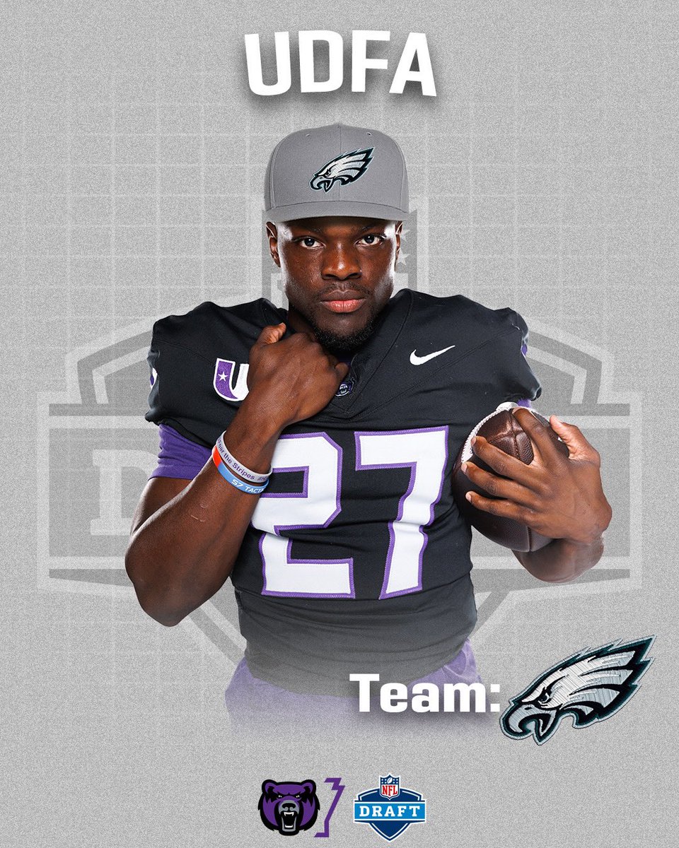 𝗨𝗖𝗔 𝗕𝗘𝗔𝗥𝗦 𝗙𝗢𝗢𝗧𝗕𝗔𝗟𝗟 (@uca_football) on Twitter photo From The Stripes to Philly! <a href="/ShunDPowell7/">ShunDerrick Powell</a> is heading to the <a href="/Eagles/">Philadelphia Eagles</a> !
#BearClawsUp x #FlyEaglesFly From The Stripes to Philly! <a href="/ShunDPowell7/">ShunDerrick Powell</a> is heading to the <a href="/Eagles/">Philadelphia Eagles</a> !
#BearClawsUp x #FlyEaglesFly