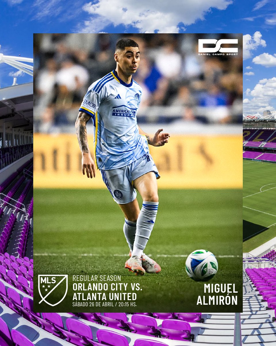 MIGUEL ALMIRÓN jugador #DCSport del <a href="/ATLUTD/">Atlanta United FC</a> visita al <a href="/OrlandoCitySC/">Orlando City SC</a> por la <a href="/MLS/">Major League Soccer</a>.
.
.
.
.
#JugadorDCSport