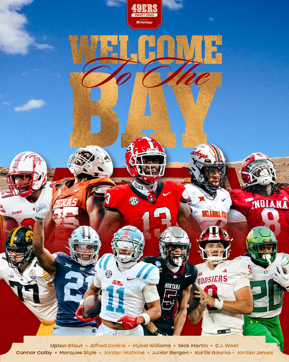 Your 2025 #49ersDraft class 👏