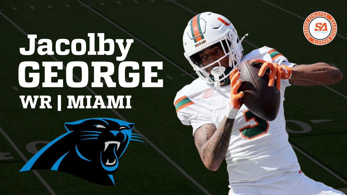 Sleeper Athletes (@sleeperath1etes) on Twitter photo #Plantation HS (FL) alum & #Miami #Hurricanes WR Jacolby George (<a href="/Jaco1byg/">Jacolby George</a>) will sign with the #Carolina #Panthers as an UDFA #Plantation HS (FL) alum & #Miami #Hurricanes WR Jacolby George (<a href="/Jaco1byg/">Jacolby George</a>) will sign with the #Carolina #Panthers as an UDFA