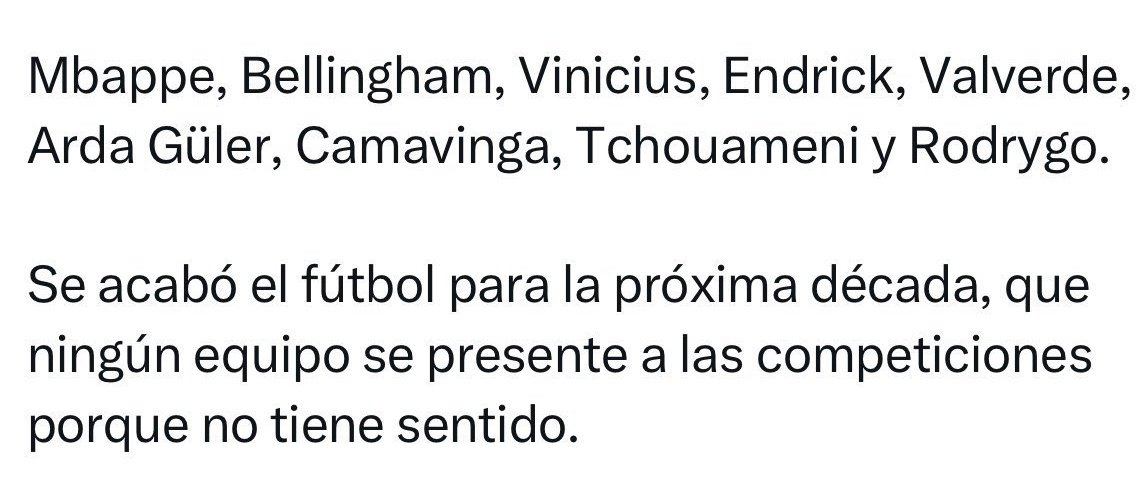 ElNewtonSV's tweet photo. @As_TomasRoncero @atchouameni Lloren prros https://t.co/CkQHRX9qcz