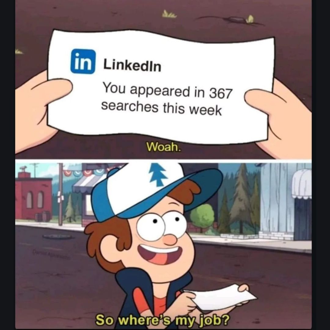 tryfastcode's tweet image. "367 searches, 0 offers.
At this point, I’m just a collectible card on LinkedIn.
#LinkedInLife #JobHuntingStruggles #CareerJourney #JobSearch #RelatableAF #WhereIsMyJob #workinprogress
Check Out FastCode
tryfastcode.com