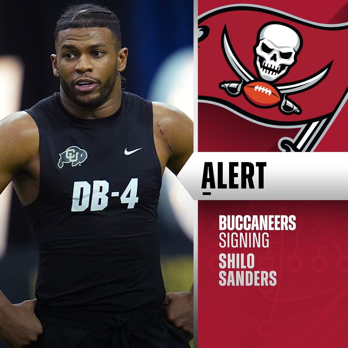 NFL (@nfl) on Twitter photo Colorado safety Shilo Sanders signing with Buccaneers as undrafted free agent. (via <a href="/RapSheet/">Ian Rapoport</a> + <a href="/TomPelissero/">Tom Pelissero</a>) Colorado safety Shilo Sanders signing with Buccaneers as undrafted free agent. (via <a href="/RapSheet/">Ian Rapoport</a> + <a href="/TomPelissero/">Tom Pelissero</a>)