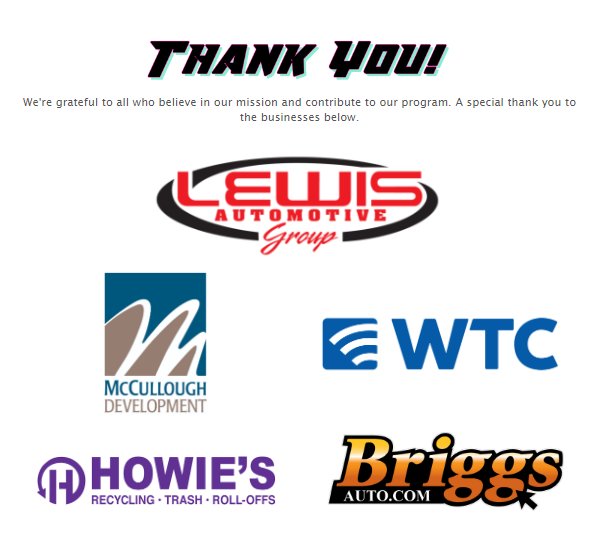 SSA Girls Hoops (@ssa_girls_hoops) on Twitter photo A HUGE thank you to our sponsors, for believing in our program and supporting girls basketball! #SSA #SSAgirlshoops #SSAgirlsbasketball
<a href="/TheLewisToyota/">Lewis Toyota</a>
<a href="/wtcfiber/">WTC Fiber</a>
<a href="/HowiesTrash/">Howie's Recycling & Trash Service</a>
<a href="/briggsauto/">Briggs Auto</a> A HUGE thank you to our sponsors, for believing in our program and supporting girls basketball! #SSA #SSAgirlshoops #SSAgirlsbasketball
<a href="/TheLewisToyota/">Lewis Toyota</a>
<a href="/wtcfiber/">WTC Fiber</a>
<a href="/HowiesTrash/">Howie's Recycling & Trash Service</a>
<a href="/briggsauto/">Briggs Auto</a>