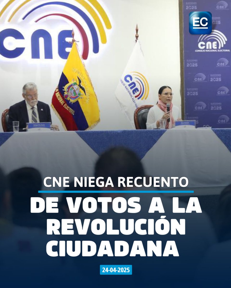 Imagínense lo que hubiese pasado si en Venezuela el Tribunal Supremo no hubiese revisado el proceso y fiscalizado el trabajo del CNE; ahhh pero en Ecuador al CNE nadie lo revisa e incluso se niegan a recontar los votos. Y no pasa nada: nadie condena esta mierda. ¿Por qué? 🇪🇨