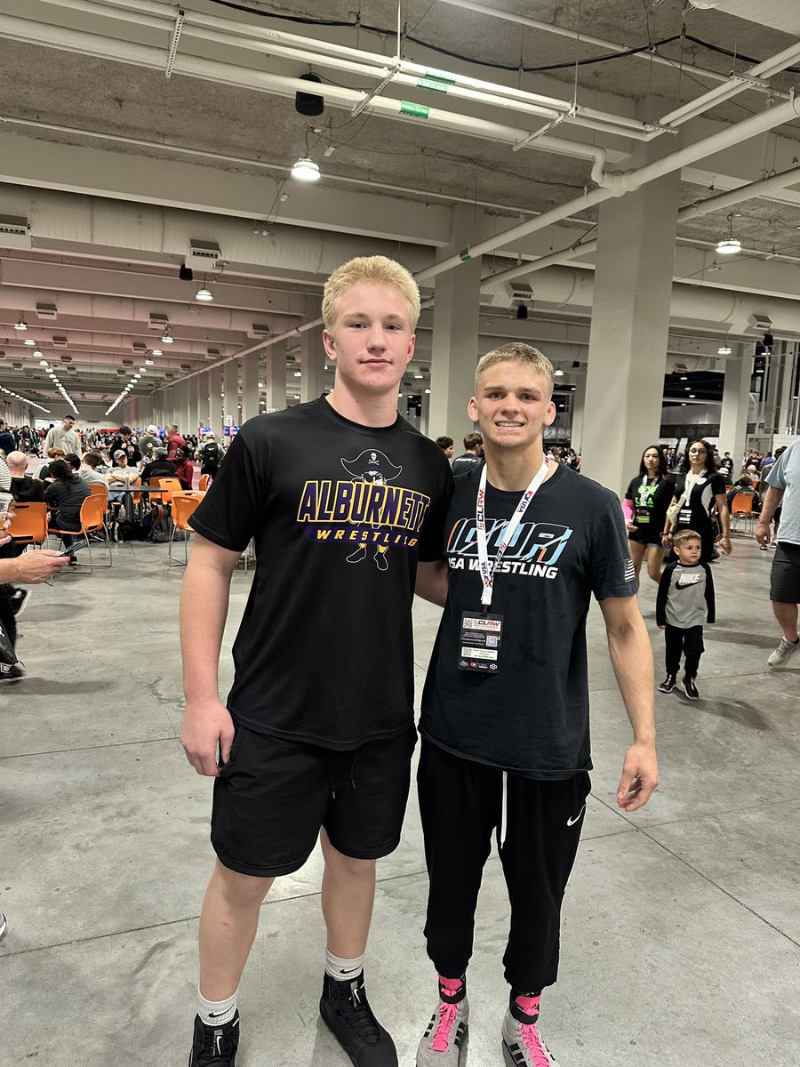 A couple of <a href="/ALB_Wrestling/">Alburnett Wrestling</a> Pirates out in Vegas competing at the US Open. Good luck, Brody and Eaghan!