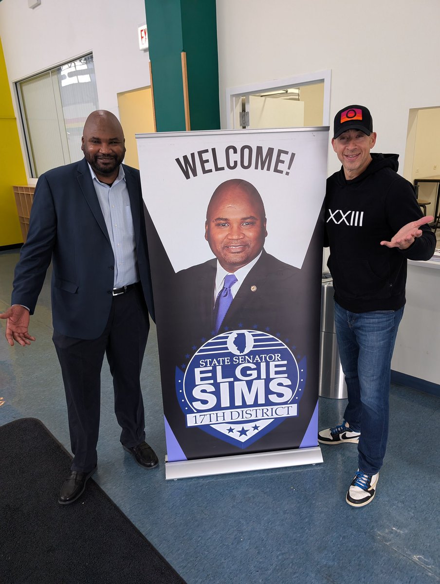 Elgie Sims (@elgiesims) on Twitter photo I want to give a big thank you to the <a href="/ILSecOfState/">Secretary Alexi Giannoulias</a> and <a href="/AldermanHarris/">Ald. Michelle Harris</a> for partnering with my office today for mobile DMV services today!!
I also want to thank Imani Village for hosting our event today!
#Serving17
#inthedistrict I want to give a big thank you to the <a href="/ILSecOfState/">Secretary Alexi Giannoulias</a> and <a href="/AldermanHarris/">Ald. Michelle Harris</a> for partnering with my office today for mobile DMV services today!!
I also want to thank Imani Village for hosting our event today!
#Serving17
#inthedistrict