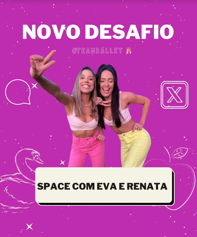 matheusinbess's tweet photo. SPACE COM EVA E RENATA   

BORA BALLET 🩰💖

15 MIL COMENTÁRIOS AQUI 👇🏻 https://t.co/Gv7tcgcL7Q