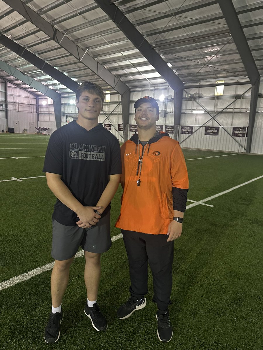 Had an amazing time today at ECU! Good to see some Plainview alumni get after it. <a href="/jackmitch8ll/">Jack Mitchell</a> <a href="/LitrentaJohn/">John Litrenta</a> <a href="/ECUTigersFB/">ECU Tigers Football</a> <a href="/Price64Price/">Joe Price</a>
