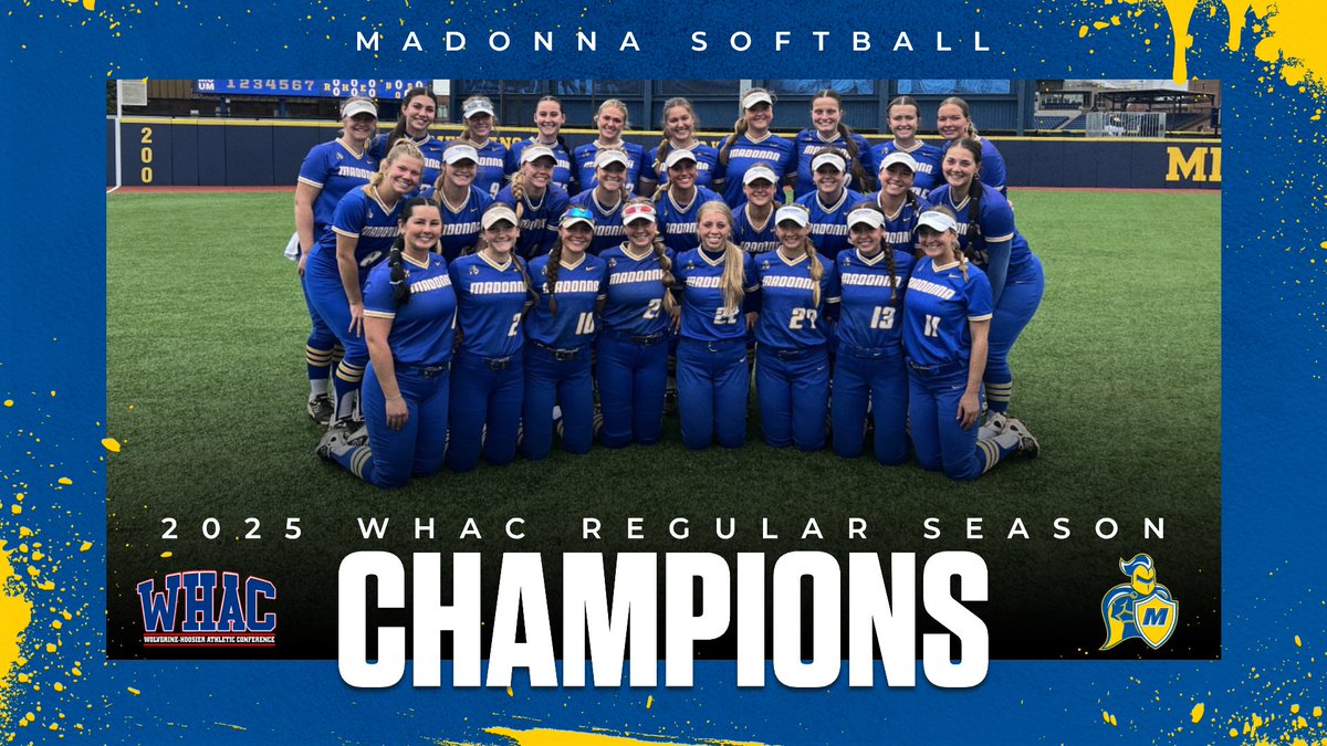 For the second consecutive season, Madonna has claimed the WHAC softball title by going undefeated in conference play! The Crusaders earn the top seed in the WHAC tournament and an autobid to NAIA Nationals. Details at whac.net