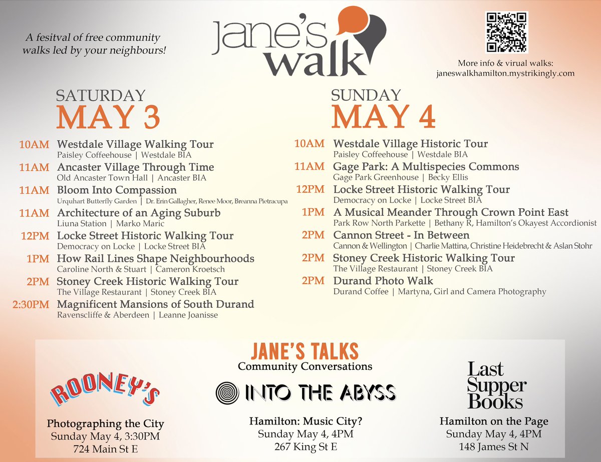 Want to learn more about topics that impact 100% of us? Death, dying, loss, grief and bereavement... How can you be supported and support others? Come for an interactive and dynamic walk and talk on May 3rd at 11am!