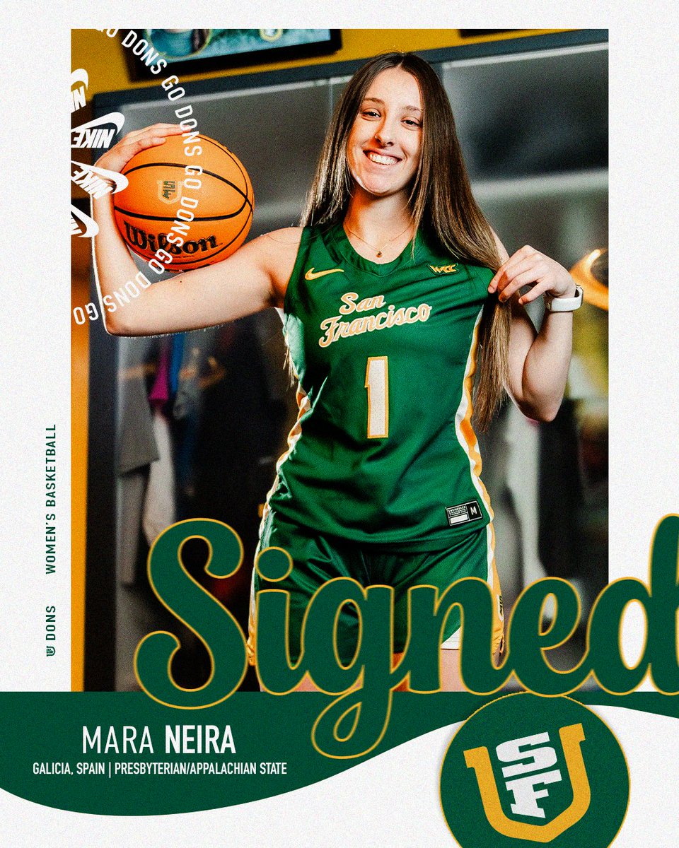 San Francisco Women's Basketball (@usfdonswbb) on Twitter photo We added another ๐
Welcome to the Hilltop, <a href="/maraneiraa/">Mara</a>! 
๐ฐ Full Release: shorturl.at/eqdVA
#USFDons | #WCChoops We added another ๐
Welcome to the Hilltop, <a href="/maraneiraa/">Mara</a>! 
๐ฐ Full Release: shorturl.at/eqdVA
#USFDons | #WCChoops