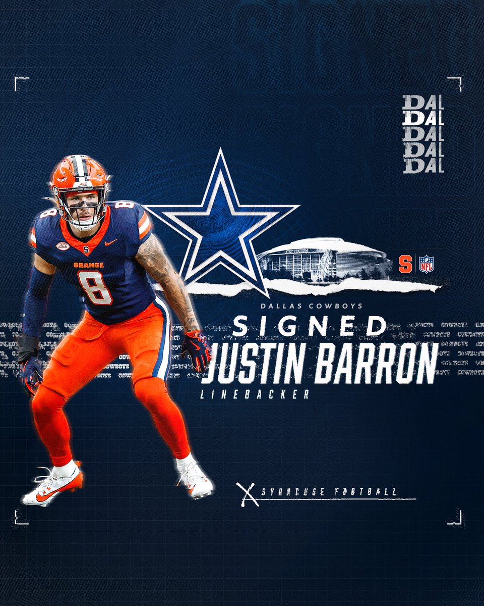 Syracuse Football (@cusefootball) on Twitter photo JB too??? <a href="/dallascowboys/">Dallas Cowboys</a> ๐ฑ
<a href="/justinbarron22/">Justin Barron๐ฑ</a> is joining <a href="/cinco_agent/">Alijah โCincoโ Clark</a> in Dallas โผ๏ธ๐ฐ
#NFLDraft | #ProOrange JB too??? <a href="/dallascowboys/">Dallas Cowboys</a> ๐ฑ
<a href="/justinbarron22/">Justin Barron๐ฑ</a> is joining <a href="/cinco_agent/">Alijah โCincoโ Clark</a> in Dallas โผ๏ธ๐ฐ
#NFLDraft | #ProOrange