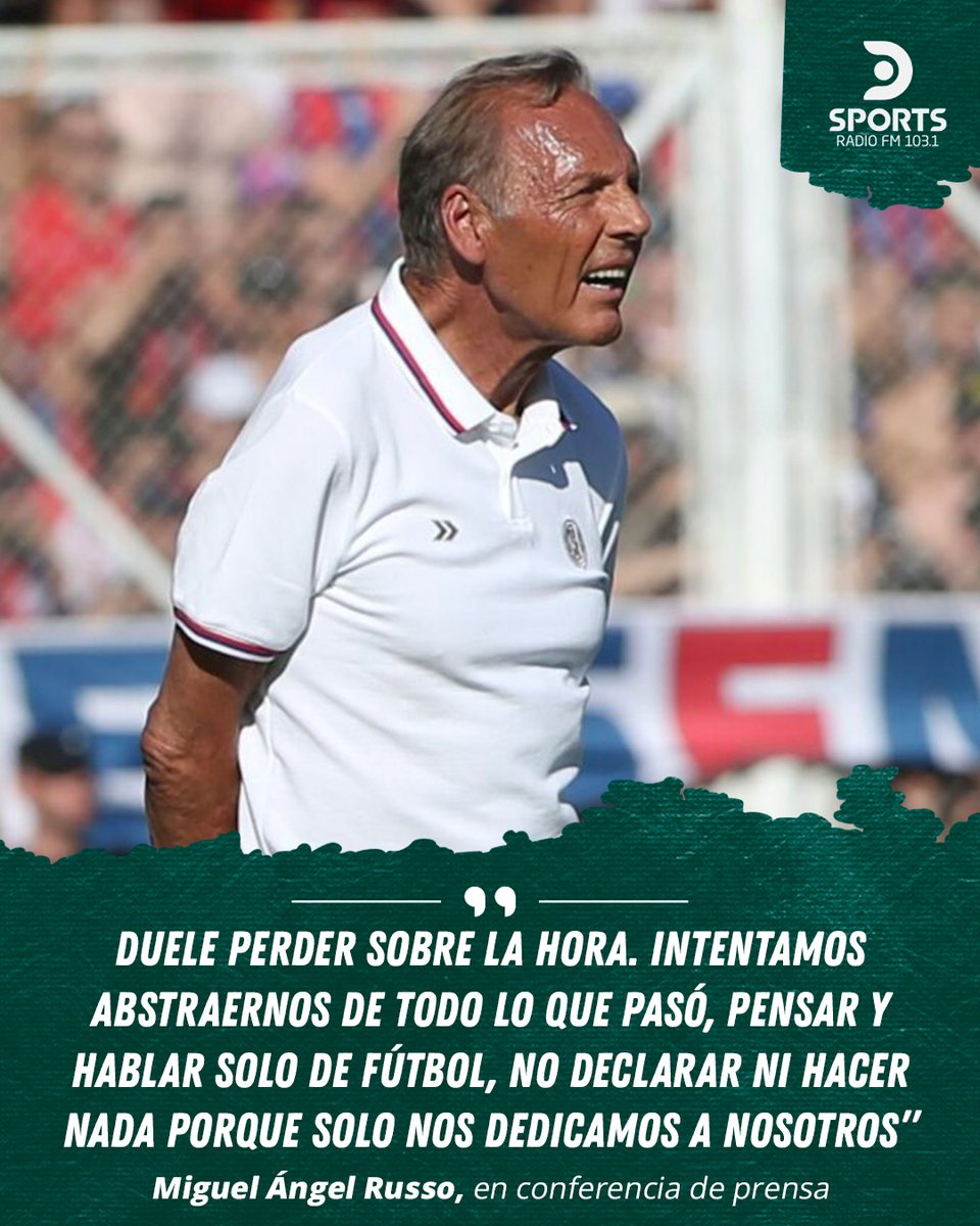 🗣️ “Duele perder sobre la hora. Intentamos abstraernos de todo lo que pasó, pensar y hablar solo de fútbol, no declarar ni hacer nada porque solo nos dedicamos a nosotros.

Cuando toca el silbato el referí, estamos solos. Tenemos que rendir y buscar lo mejor. Hablamos puertas