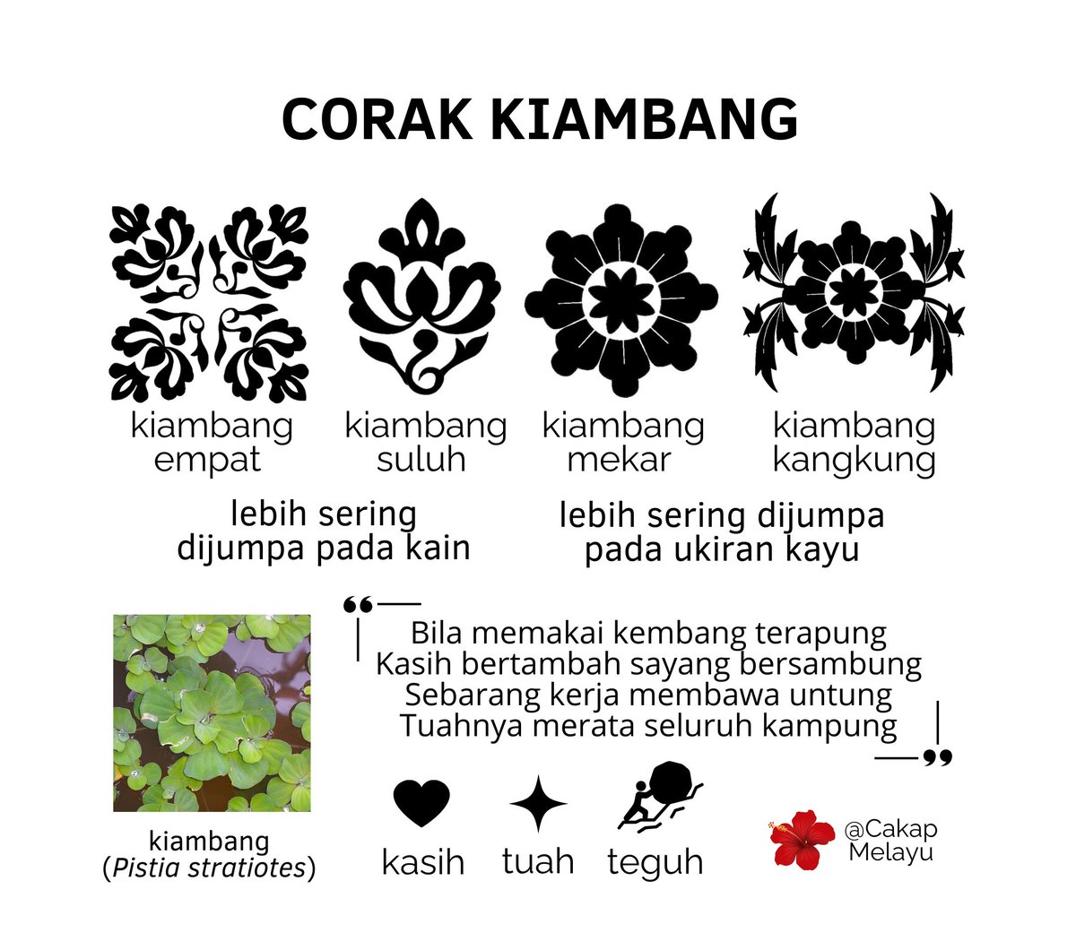 Mengenal corak senikain dan seniukir Melayu : kiambang

#senimelayu
#kiambang
#melayu