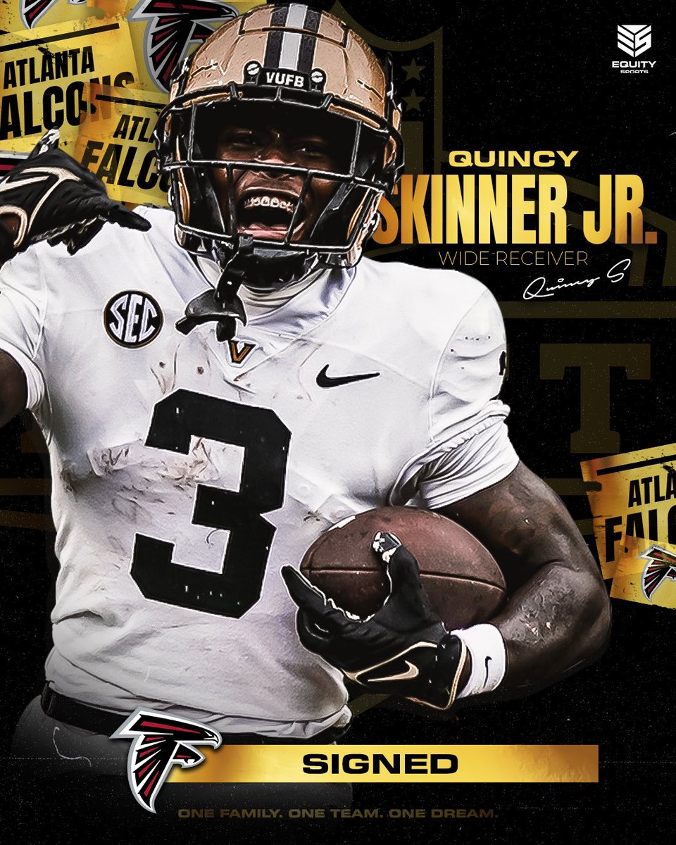 Equity Sports (@equitysports) on Twitter photo Welcome to the league, <a href="/QuincySkinnerJr/">Quincy “Joker” Skinner Jr</a> ‼️ Your newest member of the <a href="/AtlantaFalcons/">Atlanta Falcons</a> 🌟#RiseUp Welcome to the league, <a href="/QuincySkinnerJr/">Quincy “Joker” Skinner Jr</a> ‼️ Your newest member of the <a href="/AtlantaFalcons/">Atlanta Falcons</a> 🌟#RiseUp