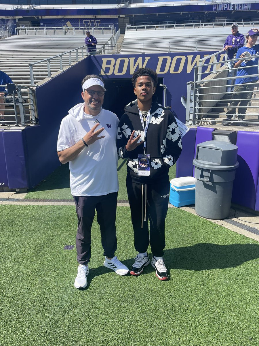Gavin Williams 4⭐️ (@gavinnwill) on Twitter photo Appreciate the great hospitality today!! #PurpleReign☔️<a href="/UW_Football/">Washington Football</a> <a href="/CoachJeddFisch/">Jedd Fisch</a> Appreciate the great hospitality today!! #PurpleReign☔️<a href="/UW_Football/">Washington Football</a> <a href="/CoachJeddFisch/">Jedd Fisch</a>