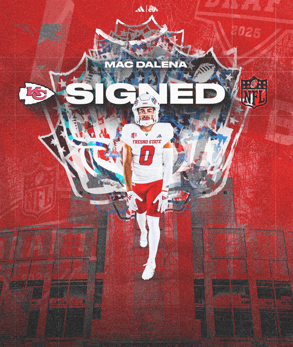 Fresno State Football (@fresnostatefb) on Twitter photo from Fresno to Kansas City ๐คฉ
<a href="/macdalena_15/">Mac Dalena</a> has signed with the <a href="/Chiefs/">Kansas City Chiefs</a>โผ๏ธ from Fresno to Kansas City ๐คฉ
<a href="/macdalena_15/">Mac Dalena</a> has signed with the <a href="/Chiefs/">Kansas City Chiefs</a>โผ๏ธ