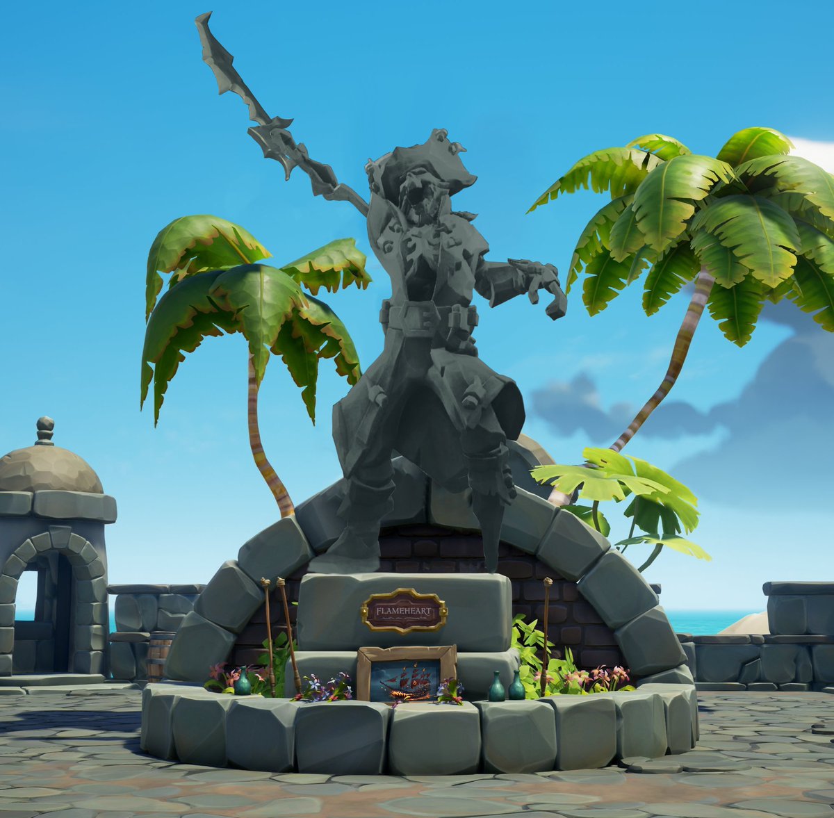 The correct statue on this fort❤️‍🔥

#SeaOfThieves