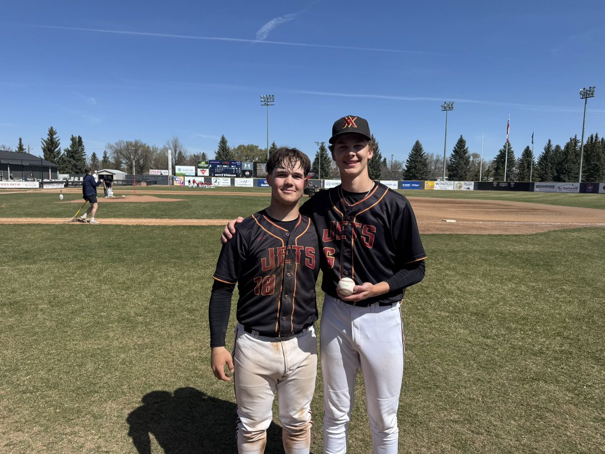 Perfect Game!!! 15 year old sophomore - Calum Andersen threw a 5 inning perfect game to finish the round robin. 
5 IP 10 K’s final score 11-0. 
**2nd perfect game in Jets history! Last perfect game was 2018 by Levi Abbott.  
Congrats Cal!