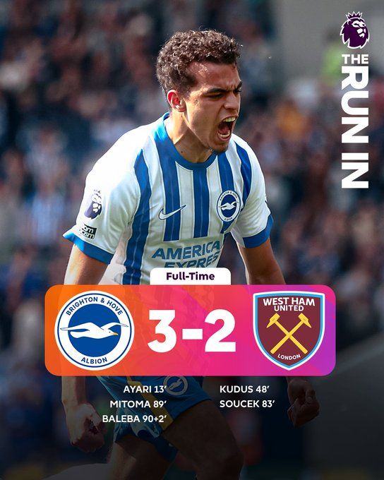 TopBetsTZ's tweet photo. Full Time Results⚽
Southampton 1:2 Fulham
Chelsea 1:0 Everton 
Brighton 3:2 West Ham
Newcastle 3:0 Ipswich
Wolves 3:0 Leicester 

#SOUFUL #BHAWHU #WOLLEI #NEWIPS #TopBetsTz https://t.co/NrP6KtOCfA