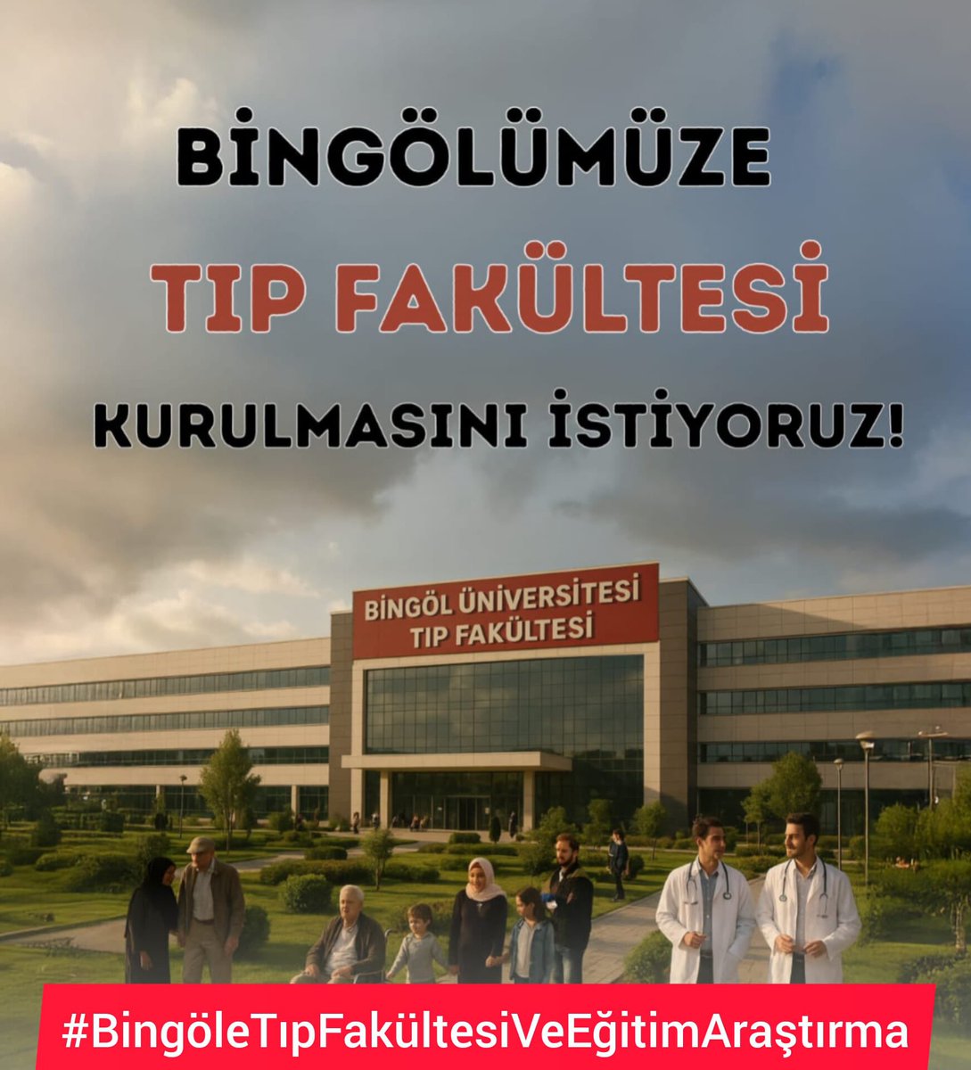 Sağlık, temel bir insan hakkıdır.İlimimizde tedavi olmak istiyoruz 
#BingöleTıpFakültesiVeEğitimAraştırma