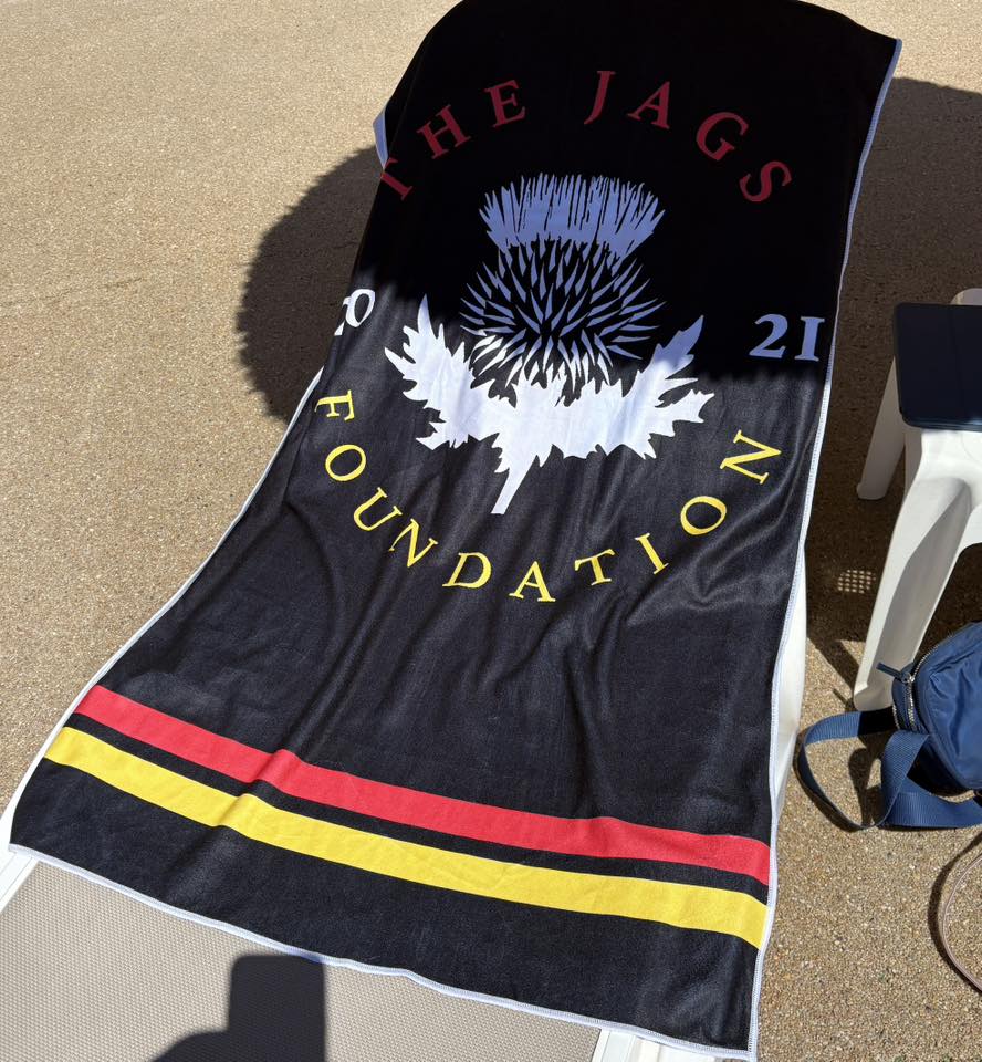 Jags_Foundation's tweet photo. The #OverSandAndSea ποΈ beach towels have already been spotted in Scarborough and Majorca.
Post a picture of yours with the hashtag #OverSandAndSea to enter our summer prize competition!
#WeWillFollowThistle #BoingBoing https://t.co/AKGZPNHHDt