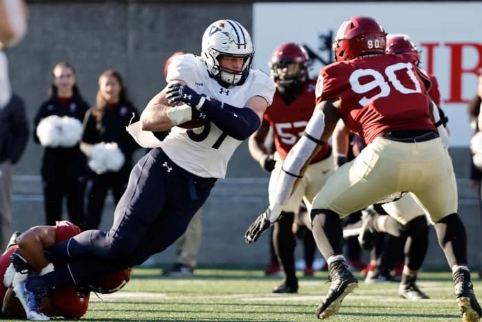 Buffalo Bills select Jackson Hawes (Yale/Georgia Tech; TE) with the 173rd overall pick of the 2025 NFL Draft