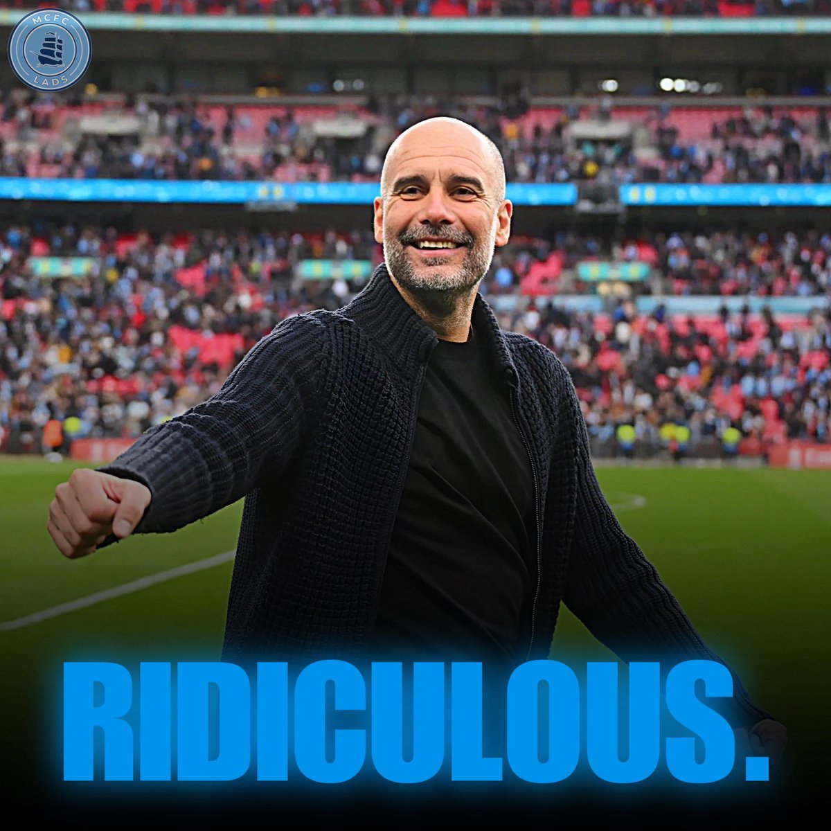 Manchester City have played at Wembley every season for the last 15 years in a row, totalling 30 times. 🤯 

2010/11: x2
2011/12: x1
2012/13: x2
2013/14: x1
2014/15: x1
2015/16: x1
2016/17: x1
2017/18: x2
2018/19: x5
2019/20: x3
2020/21: x2
2021/22: x2
2022/23: x2
2023/24: x3