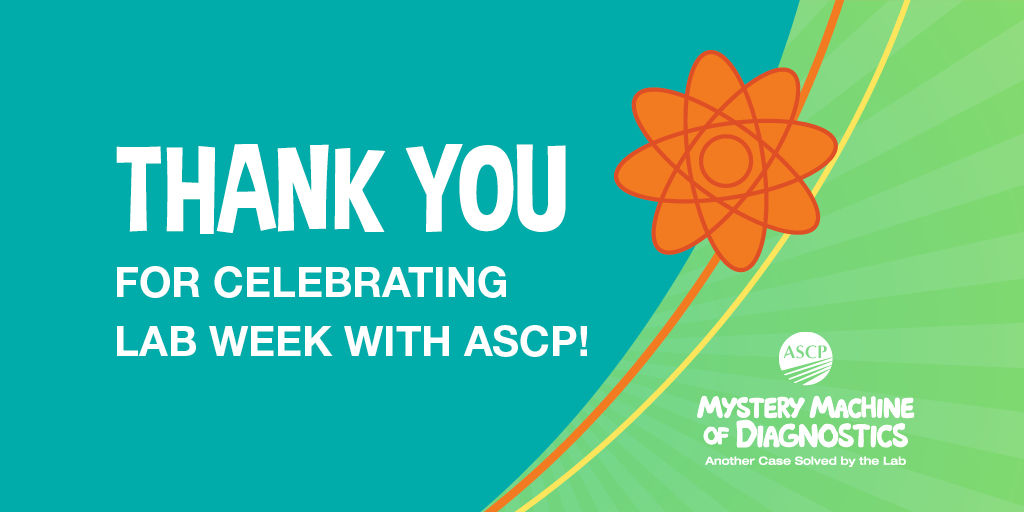 We want to thank you for your participation in #ASCPLabWeek2025 and we hope you enjoyed celebrating the medical laboratory teams that make a difference. See you next year! bit.ly/4il5Jf8