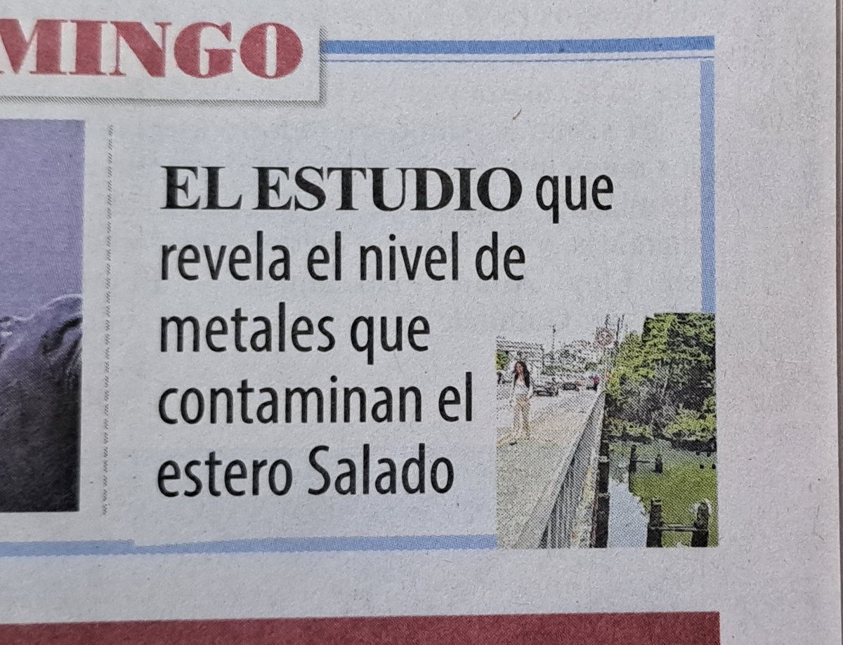 FranklinOrmaza1's tweet photo. Mañana domingo 
27 abril
@Expresoec publicará una científica sobre investigación estuarina. Elementos: Hg, Cd, As, y Pb en sedimentos estuarinos. Utilizando las técnicas y análisis científico más modernos.
Paper publicado recientemente. 
@espol @fimcmespol @unisouthampton https://t.co/OY5uZsAzSi