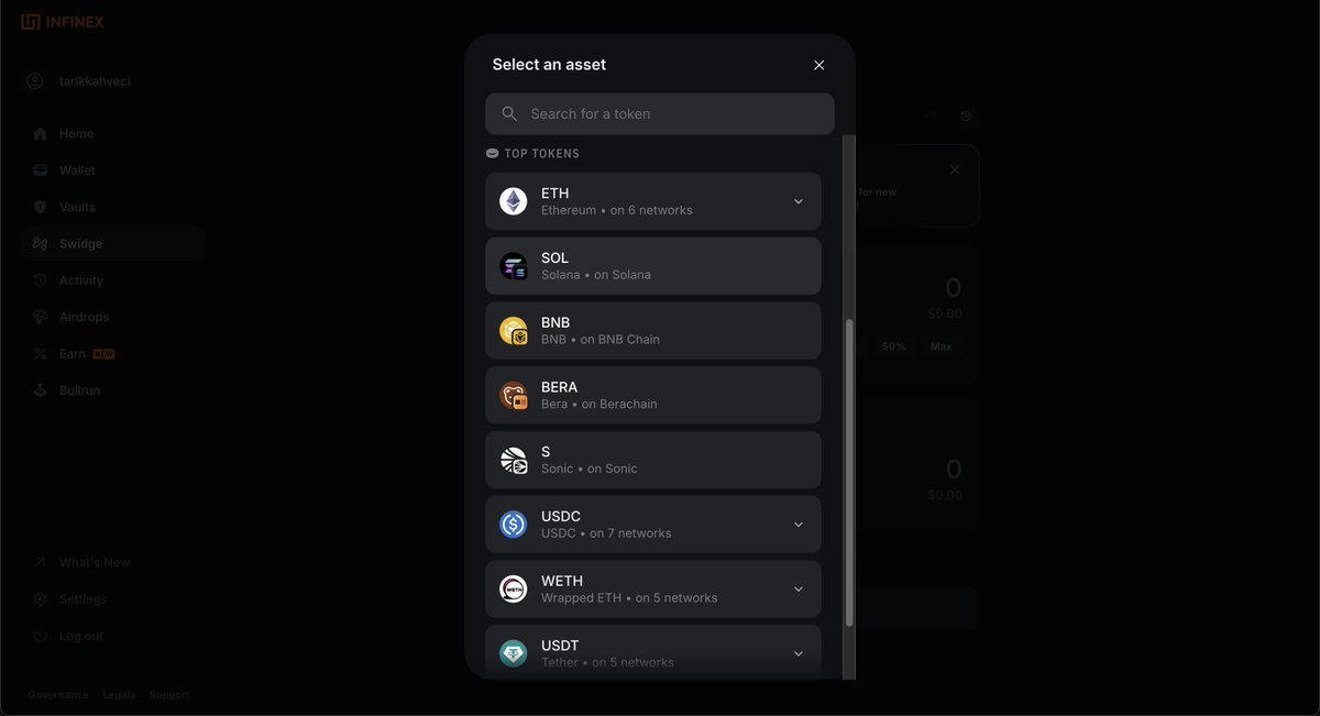 WHAT IS INFINEX ?

<a href="/infinex_app/">Infinex</a>  is a decentralized exchange platform developed by the Synthetix project. It is designed as an application that simplifies the storage, swapping, sending, and receiving of crypto assets for users. Infinex supports over 1,000 tokens across multiple