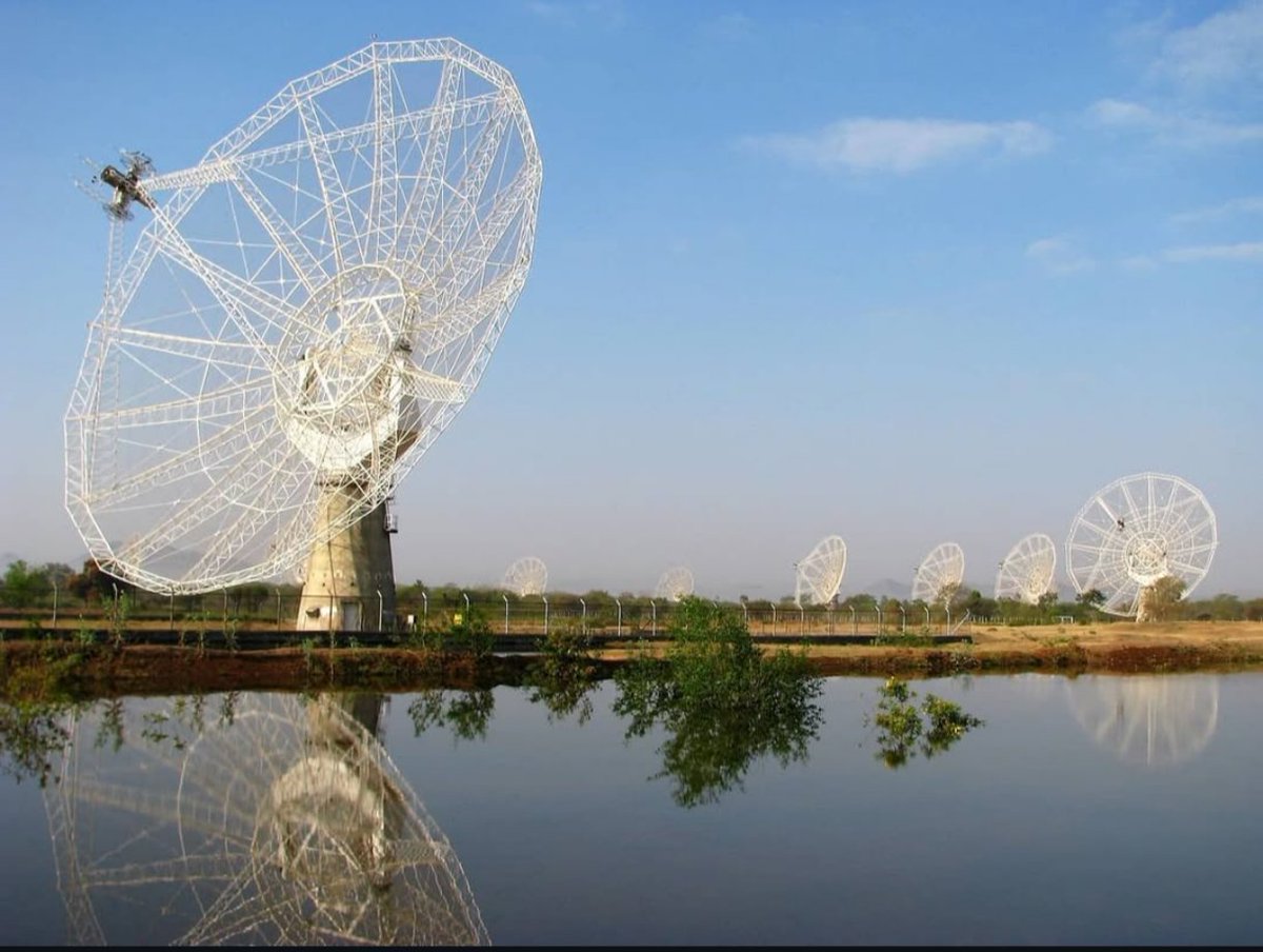 IOAA 2025 ๐ฎ๐ณ (@ioaa_2025) on Twitter photo India in Science
Dr. Govind Swarup & The Giant Metrewave Radio Telescope (GMRT) <a href="/NCRA_Outreach/">National Centre for Radio Astrophysics</a>
GMRT is one of the world's largest and most powerful radio observatories. Located near Pune, India, it probes the universe at frequencies from 130 to 1450 MHz, where few others can. India in Science
Dr. Govind Swarup & The Giant Metrewave Radio Telescope (GMRT) <a href="/NCRA_Outreach/">National Centre for Radio Astrophysics</a>
GMRT is one of the world's largest and most powerful radio observatories. Located near Pune, India, it probes the universe at frequencies from 130 to 1450 MHz, where few others can.
