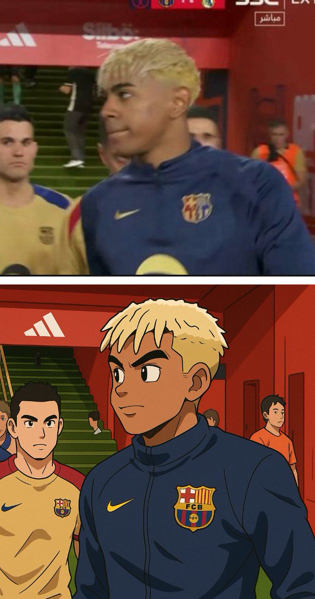 #CopaDelReyFinal  Lamine Yamal estrena versión Super Saiyajin para El Clásico  Madrid-Barça 😱