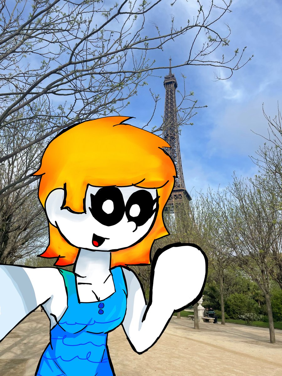 dahcowboy's tweet photo. Sarah taken a lil selfie at the Eiffel Tower
#OC #Orginalcharcter #Art https://t.co/mIEBZtl4Ov