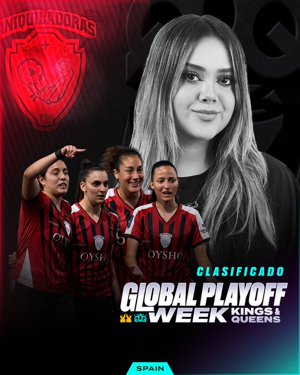 Queens League Oysho Spain (@queensleague) on Twitter photo 💪 ESTÁN EN PLAYOFF.
👑 <a href="/AniquiladoresFC/">Aniquiladores FC 💪</a> pasa a la fase de Playoff en el último partido de la última jornada.
#QueensLeague #Oysho 💪 ESTÁN EN PLAYOFF.
👑 <a href="/AniquiladoresFC/">Aniquiladores FC 💪</a> pasa a la fase de Playoff en el último partido de la última jornada.
#QueensLeague #Oysho