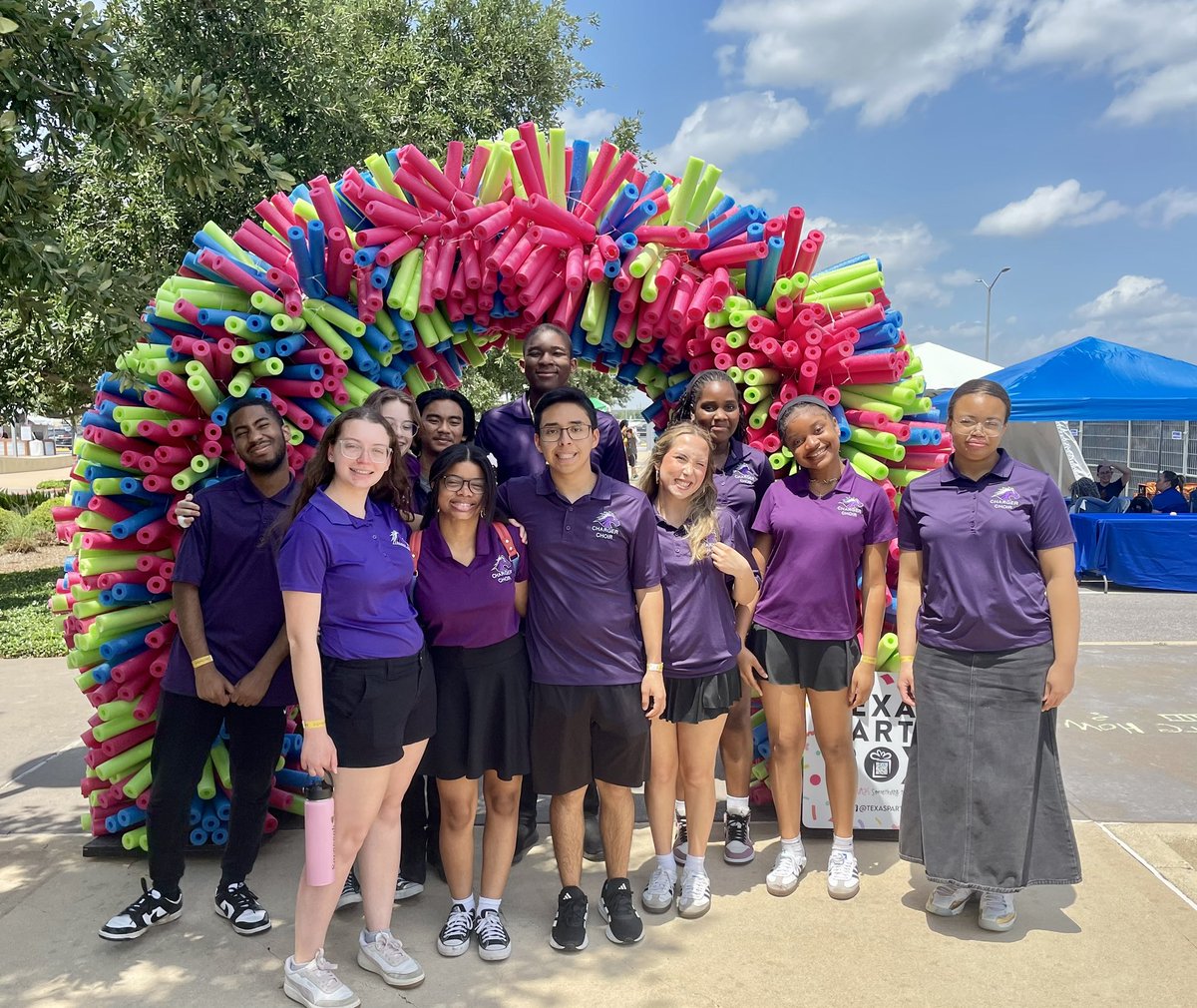 Members of the chamber choir represented Fulshear and LCISD at the Sugar Land Music and Arts festival this afternoon. #lcisdpva