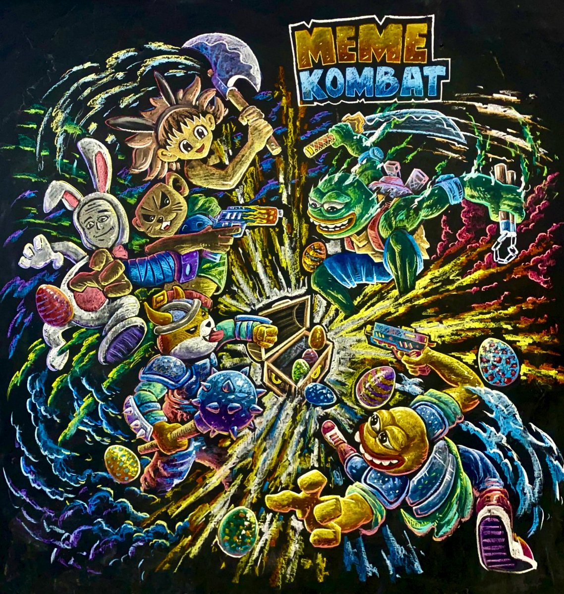 <a href="/Meme_Kombat/">Meme Kombat</a> Are you See my entry <a href="/Meme_Kombat/">Meme Kombat</a> 
#EasterMK
CHALK ART 🫶