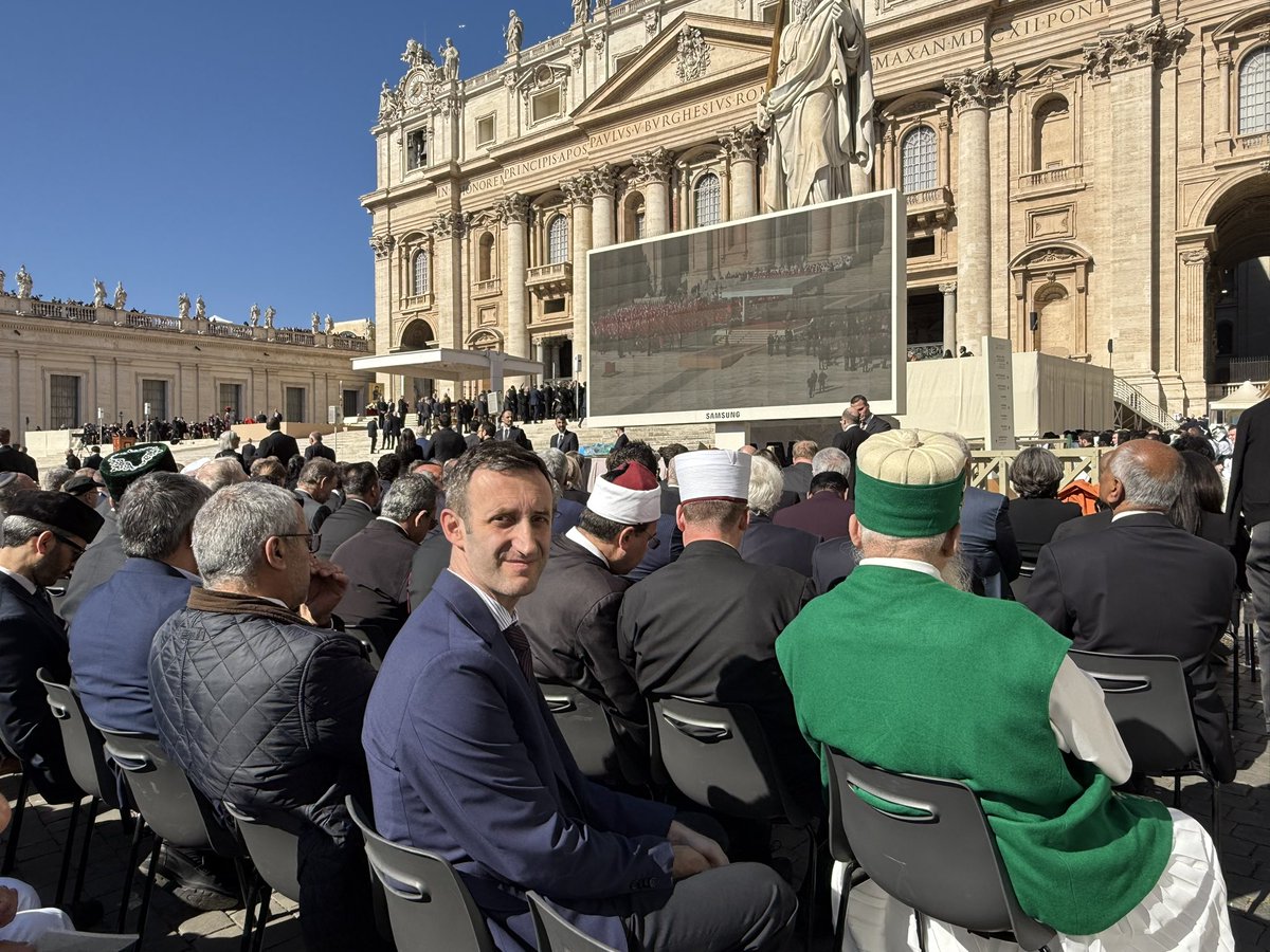 Religions for Peace Europe (@rfpeurope) on Twitter photo On behalf of <a href="/religions4peace/">Religions for Peace</a> Prof. <a href="/GentiKruja/">Genti Kruja</a> President of Religions for Peace Europe & Dr. <a href="/luigidesalvia/">Luigi De Salvia</a> had the honor to attend the funeral of His Holiness Pope Francis, paying tribute to his lasting legacy of peace and interfaith unity.
#RfP #Interfaith #PopeFrancis On behalf of <a href="/religions4peace/">Religions for Peace</a> Prof. <a href="/GentiKruja/">Genti Kruja</a> President of Religions for Peace Europe & Dr. <a href="/luigidesalvia/">Luigi De Salvia</a> had the honor to attend the funeral of His Holiness Pope Francis, paying tribute to his lasting legacy of peace and interfaith unity.
#RfP #Interfaith #PopeFrancis
