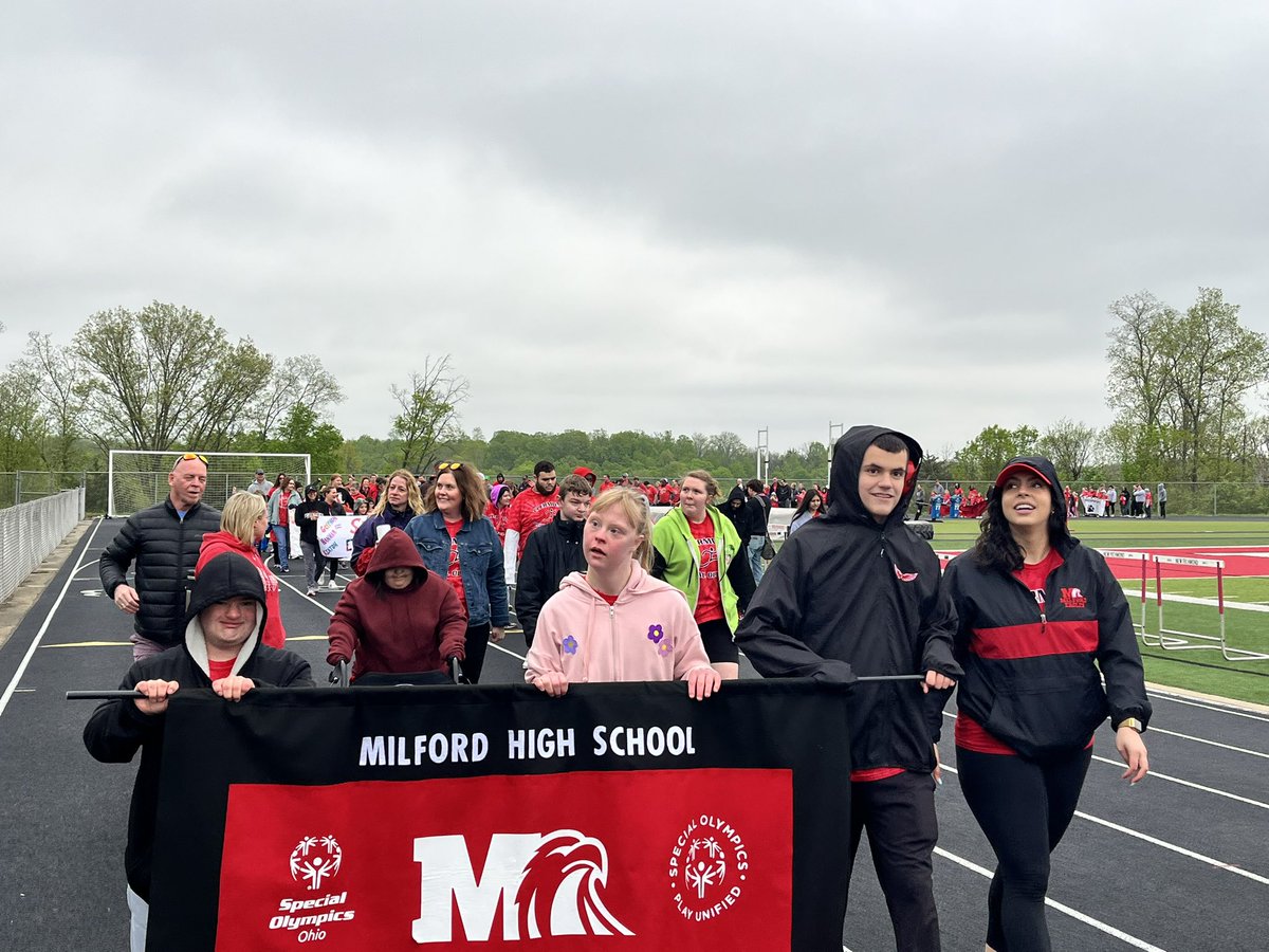 Clermont County Special Olympics was a huge success this morning at New Richmond. Thanks to everyone who volunteered. Special thanks to Judy Middeler, Rick Denison, and Trena Panko. <a href="/Milford_Super/">MilfordSuper</a>  <a href="/Milford_Schools/">Milford Schools</a> <a href="/MJHS_Goetz/">Misty Goetz</a>