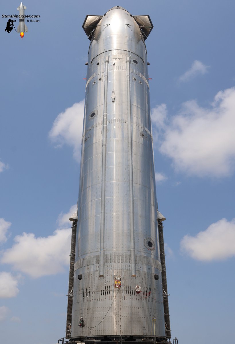 StarshipGazer's tweet photo. Starship 36 has rolled out to Massey's test site for initial cryogenic proof testing. This is expected to be the ship for starship test flight 10.

4/26/25 https://t.co/1hdufqX99v