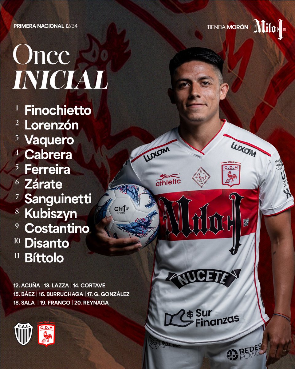 Equipos confirmados de #Estudiantes y #Morón para jugar en Caseros desde las 17:10