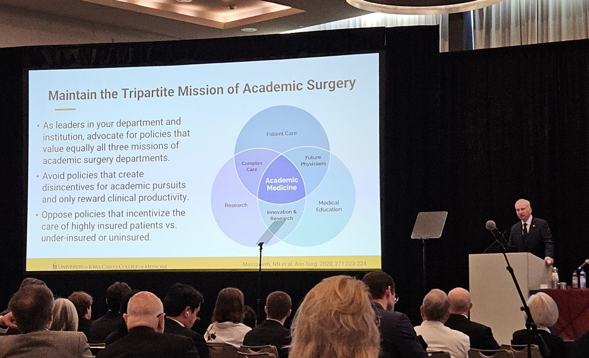 Maker_MD's tweet image. At the @AmerSurg meeting enjoying a lively discussion to maintain the tripartite mission of academic surgery. Honored to join this, the oldest of surgical societies, and indebted to those that helped me get here.