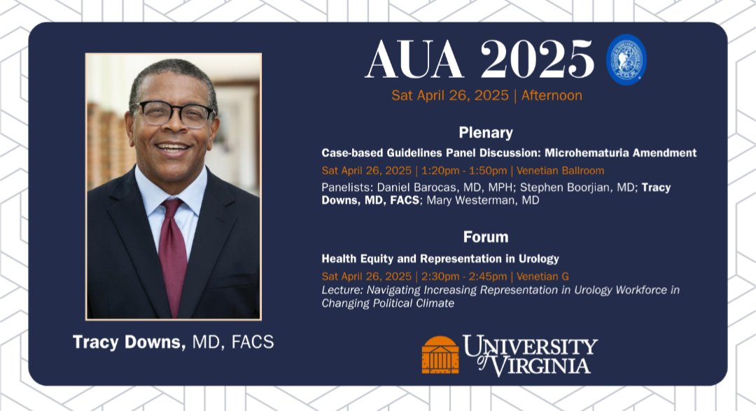 UVA Urology (@uvaurology) on Twitter photo Happening now: @TMDownsMD, <a href="/DanBarocas/">Daniel Barocas</a>, <a href="/SBoorjian/">Stephen Boorjian, MD</a>, and <a href="/DrMBWesterman/">Mary Beth Westerman</a> will present on #microhematuria. Later today, D. Downs will speak again on health equity and representation. #AUA25 Happening now: @TMDownsMD, <a href="/DanBarocas/">Daniel Barocas</a>, <a href="/SBoorjian/">Stephen Boorjian, MD</a>, and <a href="/DrMBWesterman/">Mary Beth Westerman</a> will present on #microhematuria. Later today, D. Downs will speak again on health equity and representation. #AUA25