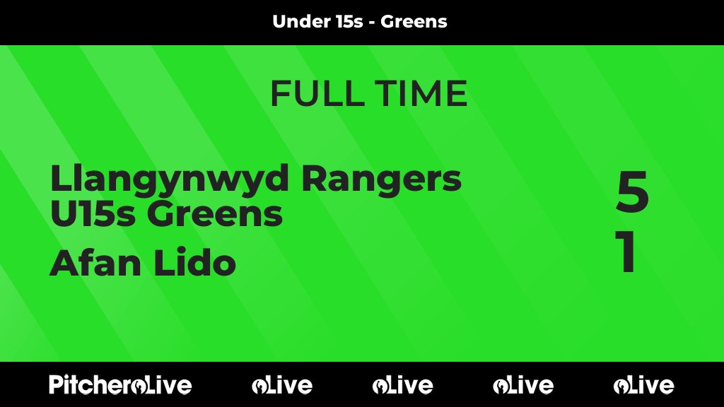 FULL TIME: Llangynwyd Rangers U15s Greens 5 - 1 Afan Lido
#LLAAFA #Pitchero
llanrangersfc.org/teams/260112/m…