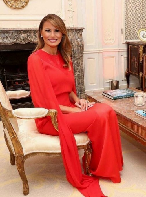 RedEagleUpdates's tweet photo. Give me a Thumbs-Up👍, if you Agree that Melania is the most beautiful First Lady in American History!!!🇺🇸 https://t.co/aq4nupX2jU